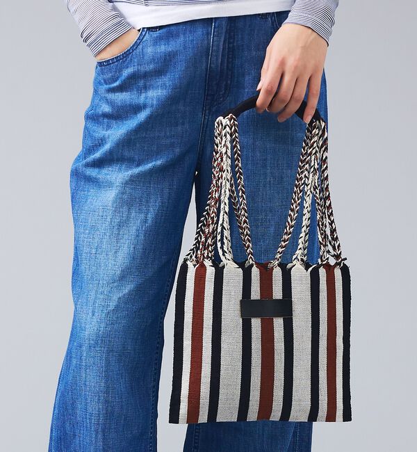 ABAHOUSE「【MOON BIRD/ムーンバード】手織りハンモックトートバッグ/手織り/Sサイ」|トートバッグ|