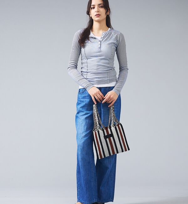 ABAHOUSE「【MOON BIRD/ムーンバード】手織りハンモックトートバッグ/手織り/Sサイ」|トートバッグ|