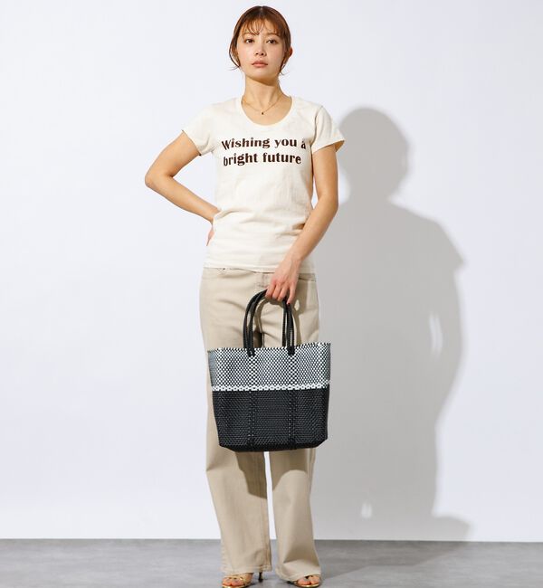 ABAHOUSE「【MOON BIRD/ムーンバード】手編みのメルカドバッグM/かごバッグ/軽量/」|トートバッグ|