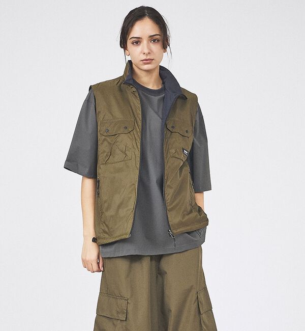 ABAHOUSE「【TAION / タイオン】NON DOWN MOUNTAIN REVERSIB」|ブルゾン・スタジャン|ダークネイビー