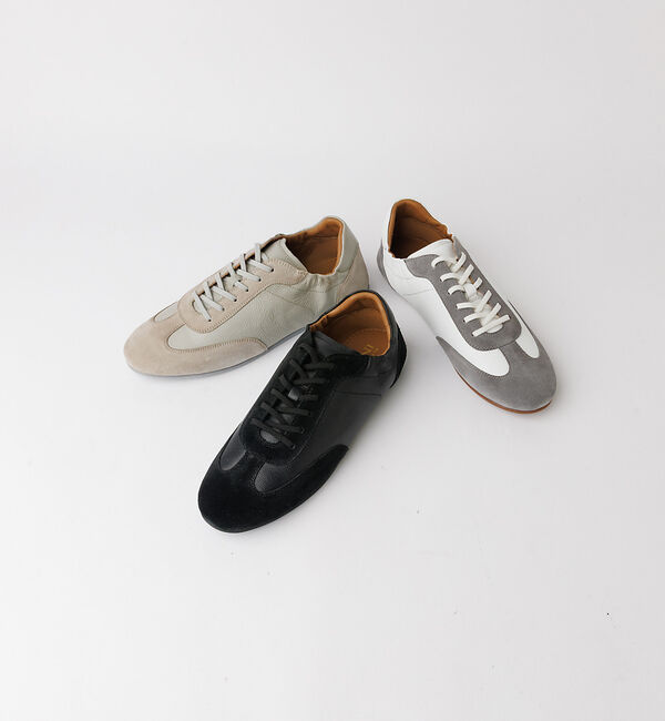 alfredoBANNISTER「【軽量】シャーリング レザースニーカー」|スニーカー|