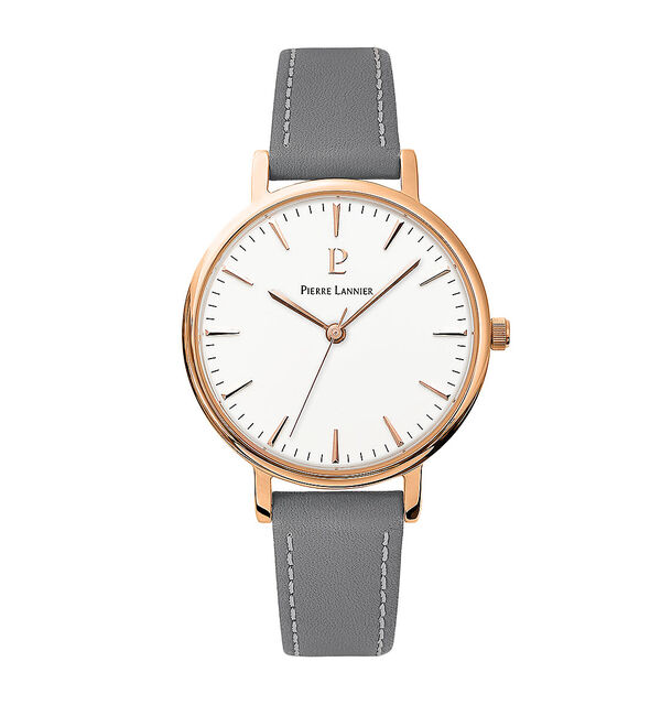 Rouge vif「【PIERRE LANNIER】symphonyレザーベルト P090G」|腕時計|