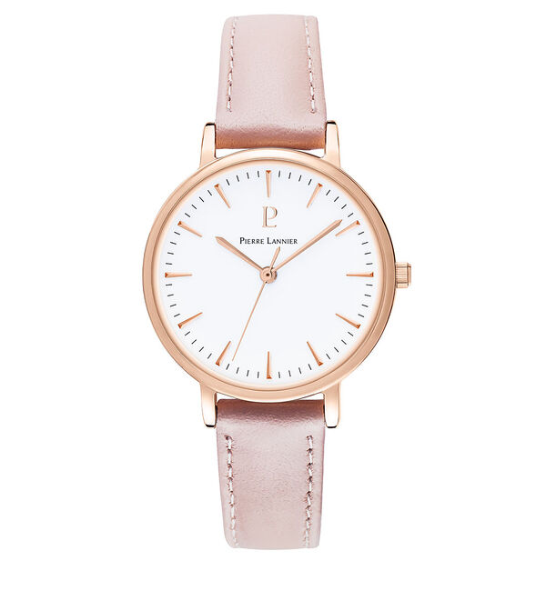 Rouge vif「【PIERRE LANNIER】symphonyレザーベルト P090G」|腕時計|
