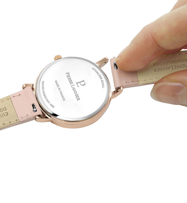 Rouge vif「【PIERRE LANNIER】symphonyレザーベルト P090G」|腕時計|