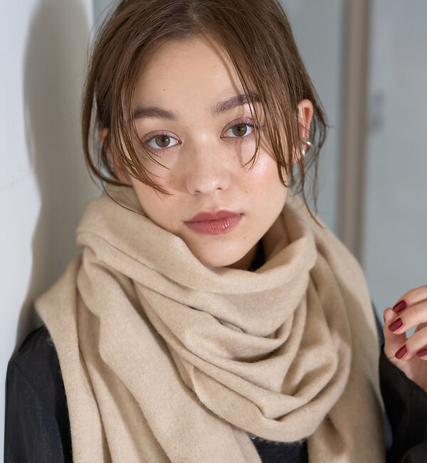 Rouge vif「カシミヤ無染色ストール」|マフラー|