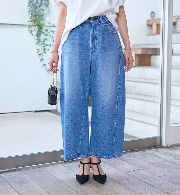 Rouge vif「【RED CARD/レッドカード】Oregon　カーブワイドクロップドデニム」|デニム|