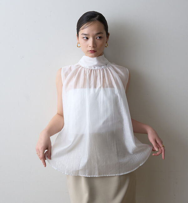 Rouge vif「【一部店舗限定】【北野百笑さん着用】2WAYリボンシアーブラウス」|シャツ・ブラウス|