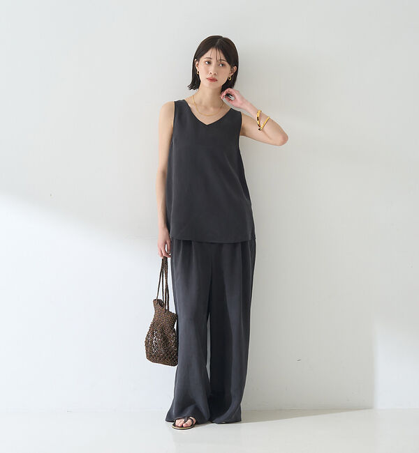 Rouge vif「【セットアップ対応】【新色登場】キュプラフィブリル ワイドパンツ」|その他|