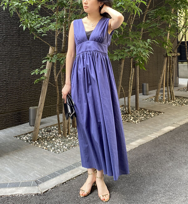 Rouge vif「麻混3WAYウエストリボンワンピース」|ワンピース|