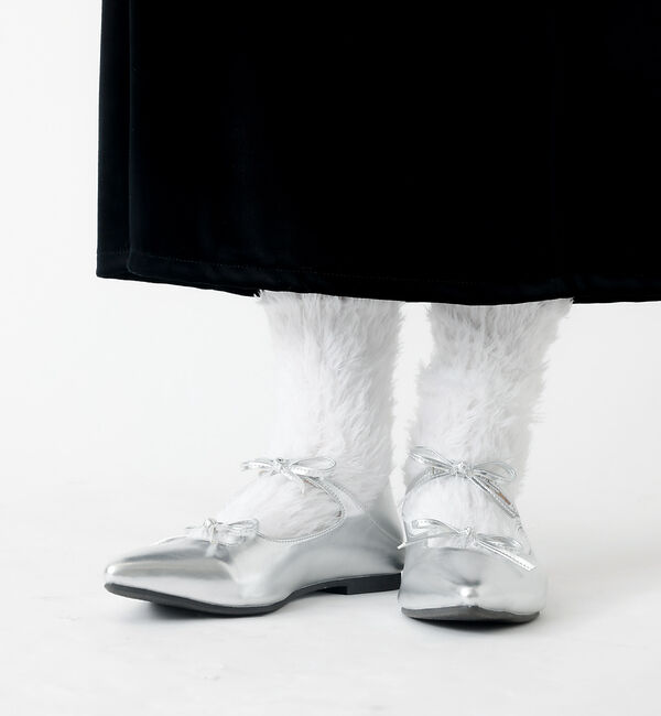 Rouge vif「【YUQRI/ユクリ】Faux fur/靴下/ファー/もこもこ/ギフト【WEB限」|ソックス|