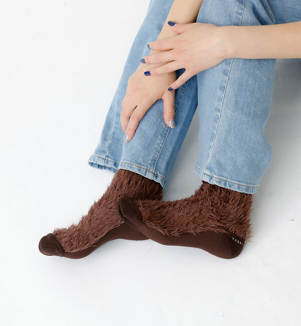 Rouge vif「【YUQRI/ユクリ】Faux fur/靴下/ファー/もこもこ/ギフト【WEB限」|ソックス|
