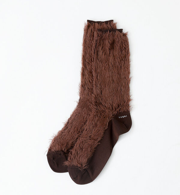 Rouge vif「【YUQRI/ユクリ】Faux fur/靴下/ファー/もこもこ/ギフト【WEB限」|ソックス|