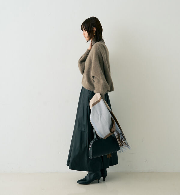 Rouge vif「フォックスウールクロップドボレロプルオーバー」|ニット・セーター|