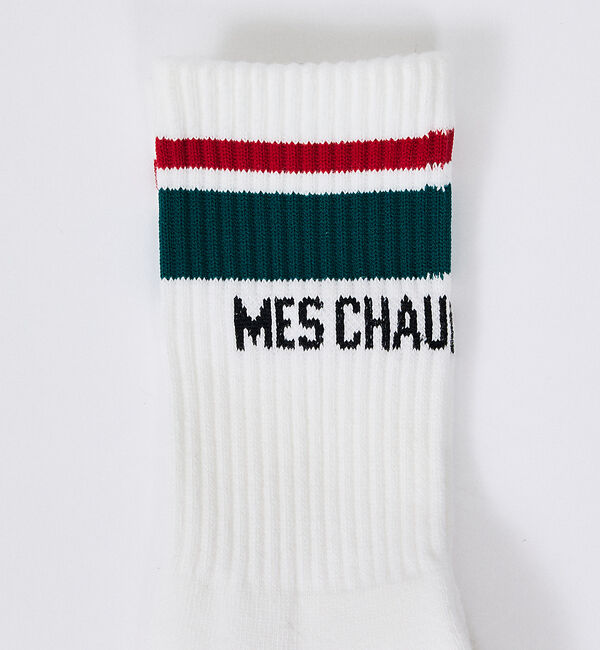 Rouge vif「【MES CHAUSSETTES/メ・ショセット】Line Logoソックス/靴」|ソックス|