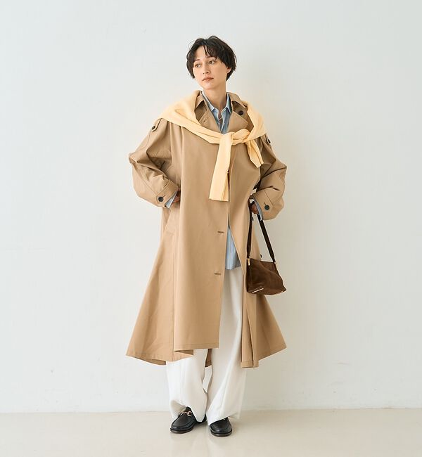 Rouge vif「【2サイズ展開】撥水NEWロングトレンチコート」|トレンチコート|