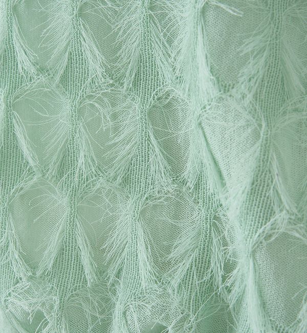 Rouge vif「ドットシアーフリンジニット」|ニット・セーター|