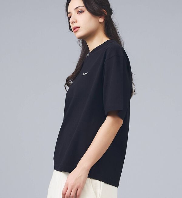 Rouge vif「【Barbour / バブアー】マージョリーコットンロゴ刺繍Tシャツ / MAR」|Tシャツ・カットソー|ブラック