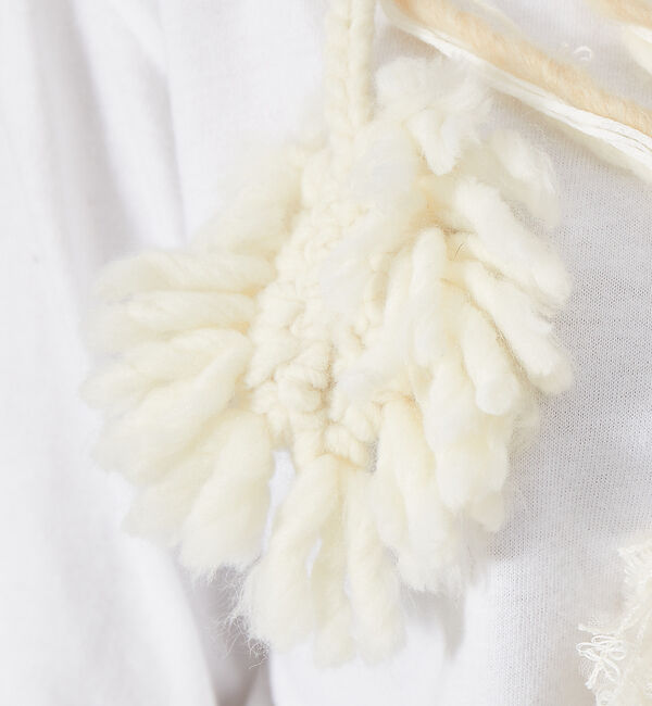 qualite「【boussole&times;qualite】クロシェネックレスロンT」|Tシャツ・カットソー|