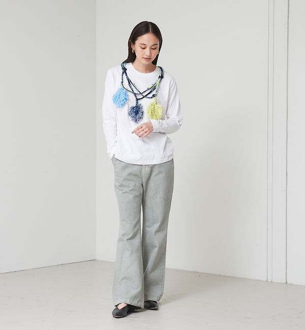 qualite「【boussole&times;qualite】クロシェネックレスロンT」|Tシャツ・カットソー|