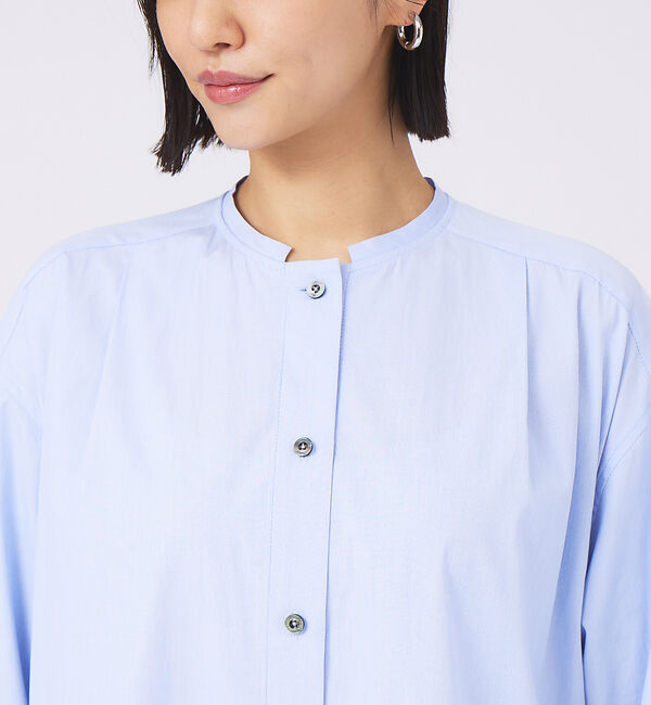 qualite「ハイカウントロングシャツワンピース」|ワンピース|