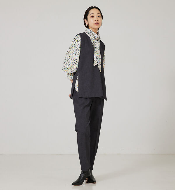 qualite「カラージェムスカーフブラウス」|シャツ・ブラウス|