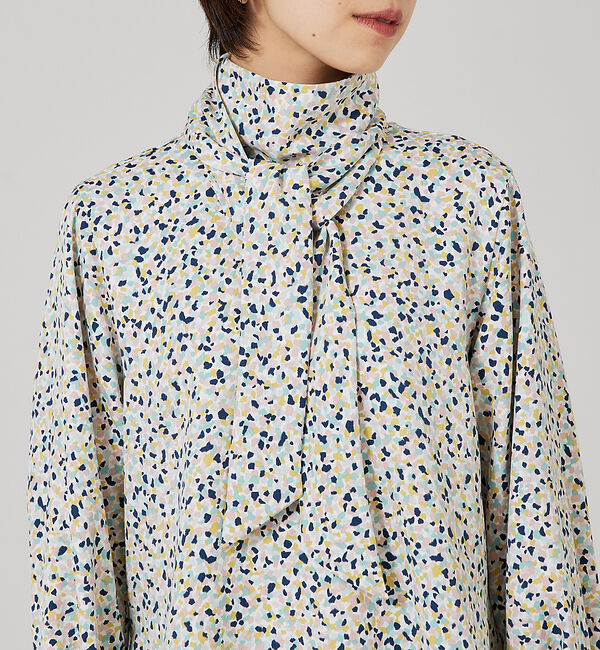 qualite「カラージェムスカーフブラウス」|シャツ・ブラウス|