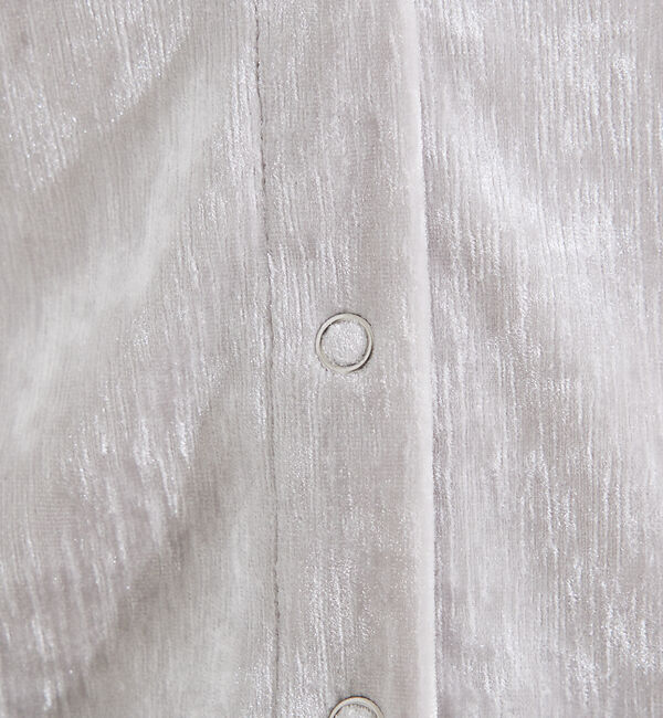 qualite「トリコットベロアショートカーデ」|カーディガン|