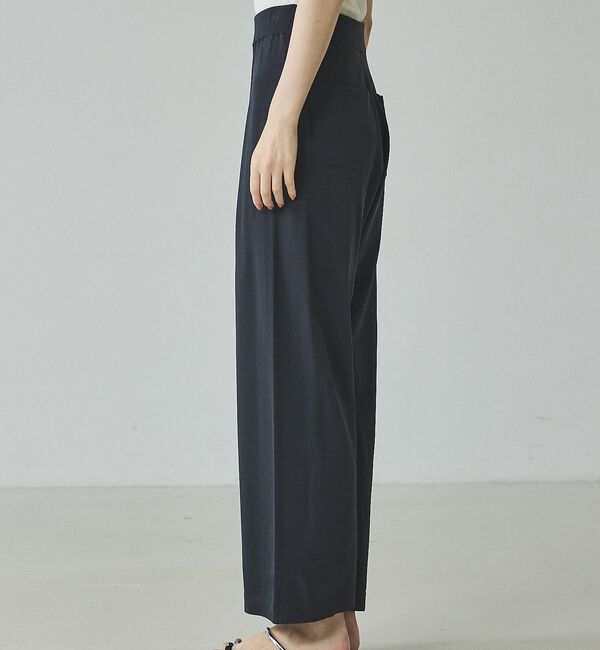 qualite「【接触冷感・セットアップ対応】レーヨンストレッチニットパンツ」|その他|