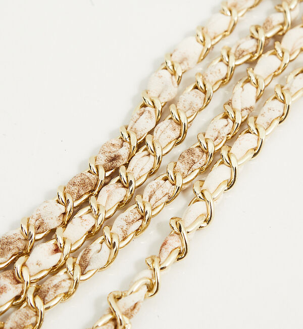 LOWELL things「Fabric Chain Strap/チェーンショルダー（スマホタブ付き）」|その他|ピンクベージュ