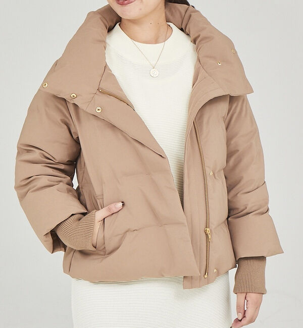 abahouse mavie「【WEB Domani掲載】袖リブシームレススタンドダウン/ロングセラー/定番/」|ダウン|