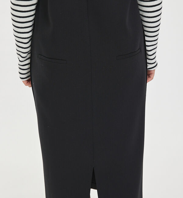 abahouse mavie「【大人のいちまんワンピ】ダブルクロスジャンパーワンピ」|ジャンパースカート|