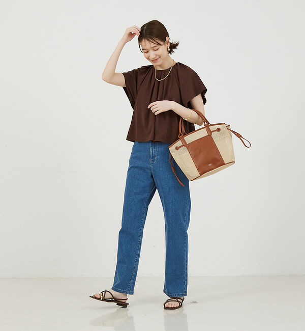 abahouse mavie「タックフレアーショートプルオーバー」|Tシャツ・カットソー|