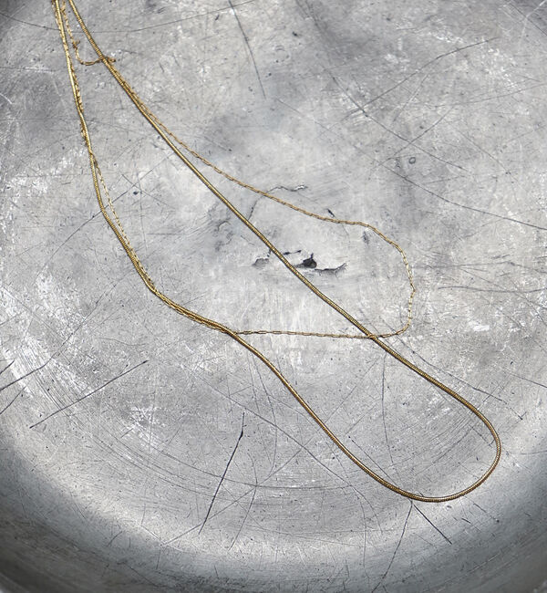 abahouse mavie「【NOVA】サージカルステンレダブルチェーンネックレス」|ネックレス|