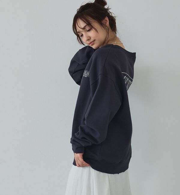 abahouse mavie「【ゆるっとこなれ感】ヴィンテージライクスウェット/冬服/長袖/刺繍/裏起毛」|スウェット・ジャージ|