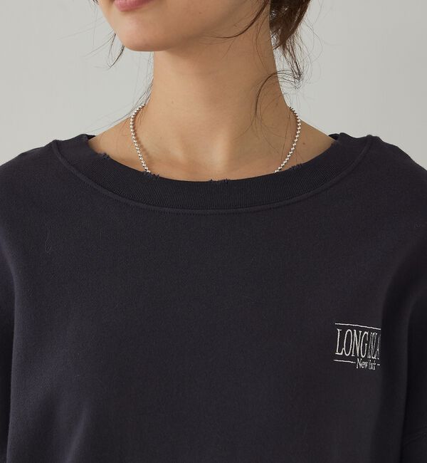 abahouse mavie「【ゆるっとこなれ感】ヴィンテージライクスウェット/冬服/長袖/刺繍/裏起毛」|スウェット・ジャージ|