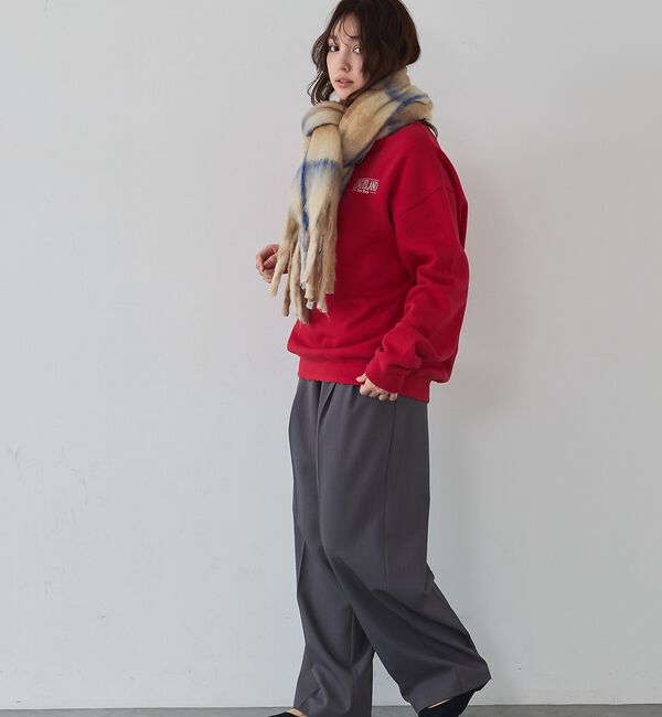 abahouse mavie「【ゆるっとこなれ感】ヴィンテージライクスウェット/冬服/長袖/刺繍/裏起毛」|スウェット・ジャージ|