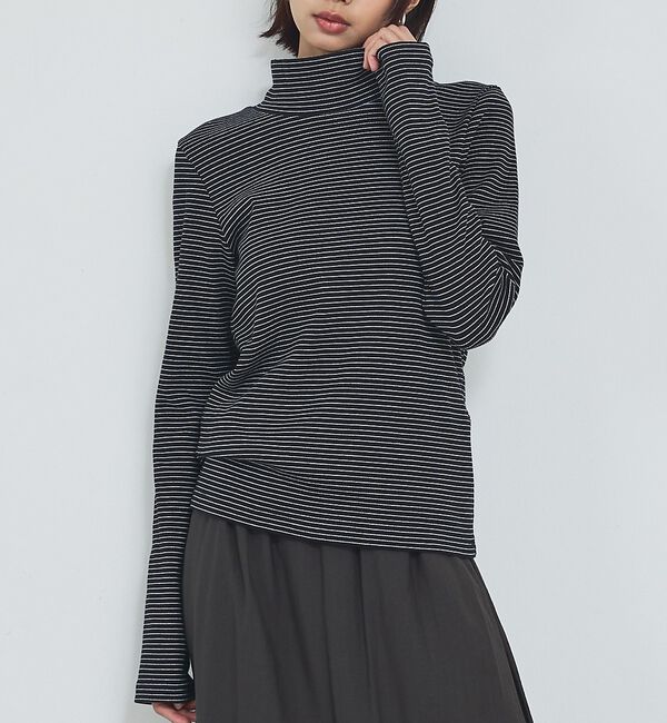 abahouse mavie「ハイネックプルオーバー」|Tシャツ・カットソー|ブラック系その他1