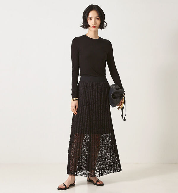 The Store by C' 「【COCUCA】レースプリーツスカート」|スカート|