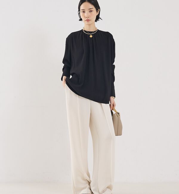 The Store by C' 「【TOTEME】ギャザーネッククレープブラウス」|シャツ・ブラウス|