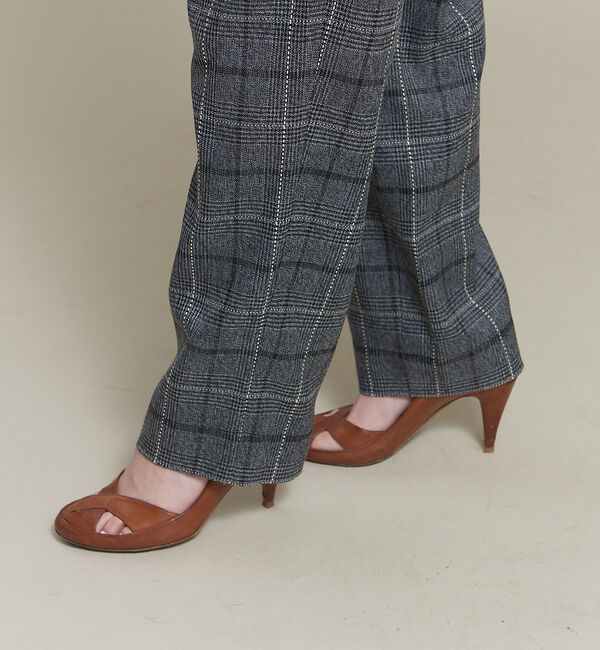 NOMINE「【セットアップ可能】チェックタックパンツ」|スラックス|