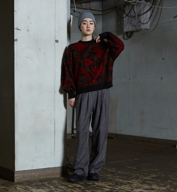 NOMINE「【セットアップ着用可】シャーク タックワイドパンツ」|スラックス|