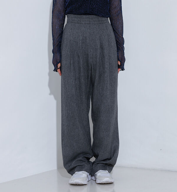 NOMINE「【セットアップ着用可】シャーク タックワイドパンツ」|スラックス|