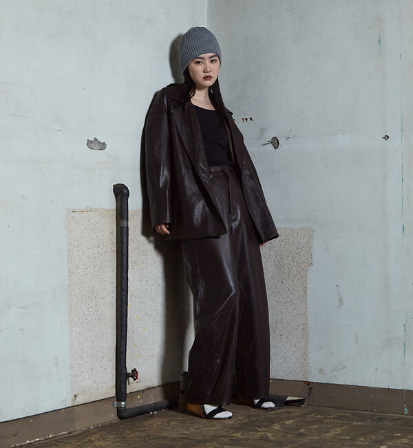 NOMINE「フェイクレザー オーバー ジャケット」|その他|