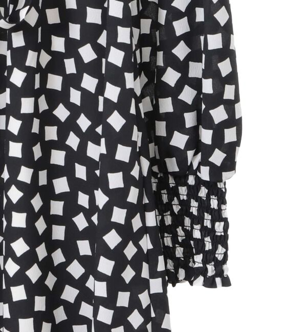 TIARA「ランダムスクエアプリントワンピース」|ワンピース|