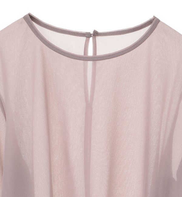 TIARA「フリルトリミングチュールブラウス 」|Tシャツ・カットソー|