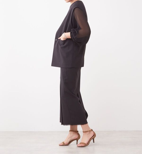 Liesse「ラップ風フリンジタイトスカート（セットアップ対応）」|スカート|