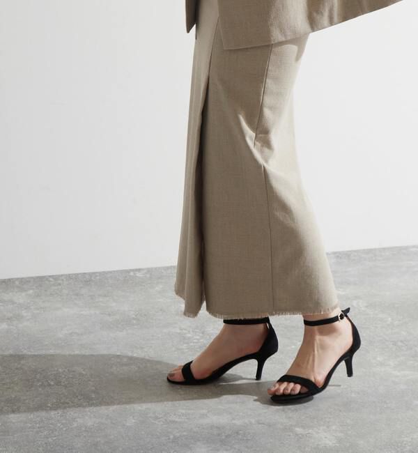 Liesse「ラップ風フリンジタイトスカート（セットアップ対応）」|スカート|ベージュ