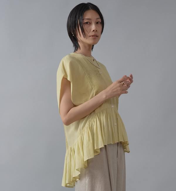 Liesse「【インド生産】ピンタックブラウス」|シャツ・ブラウス|