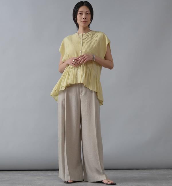 Liesse「【インド生産】ピンタックブラウス」|シャツ・ブラウス|