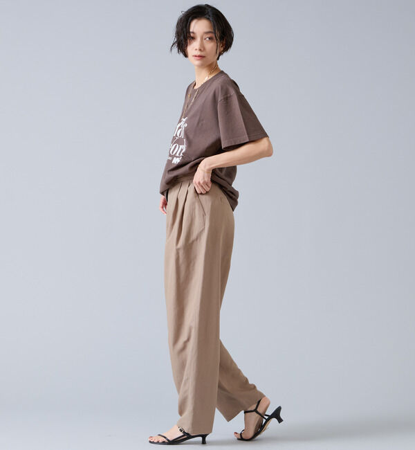 Liesse「リネンタンブラーカーブパンツ」|その他|